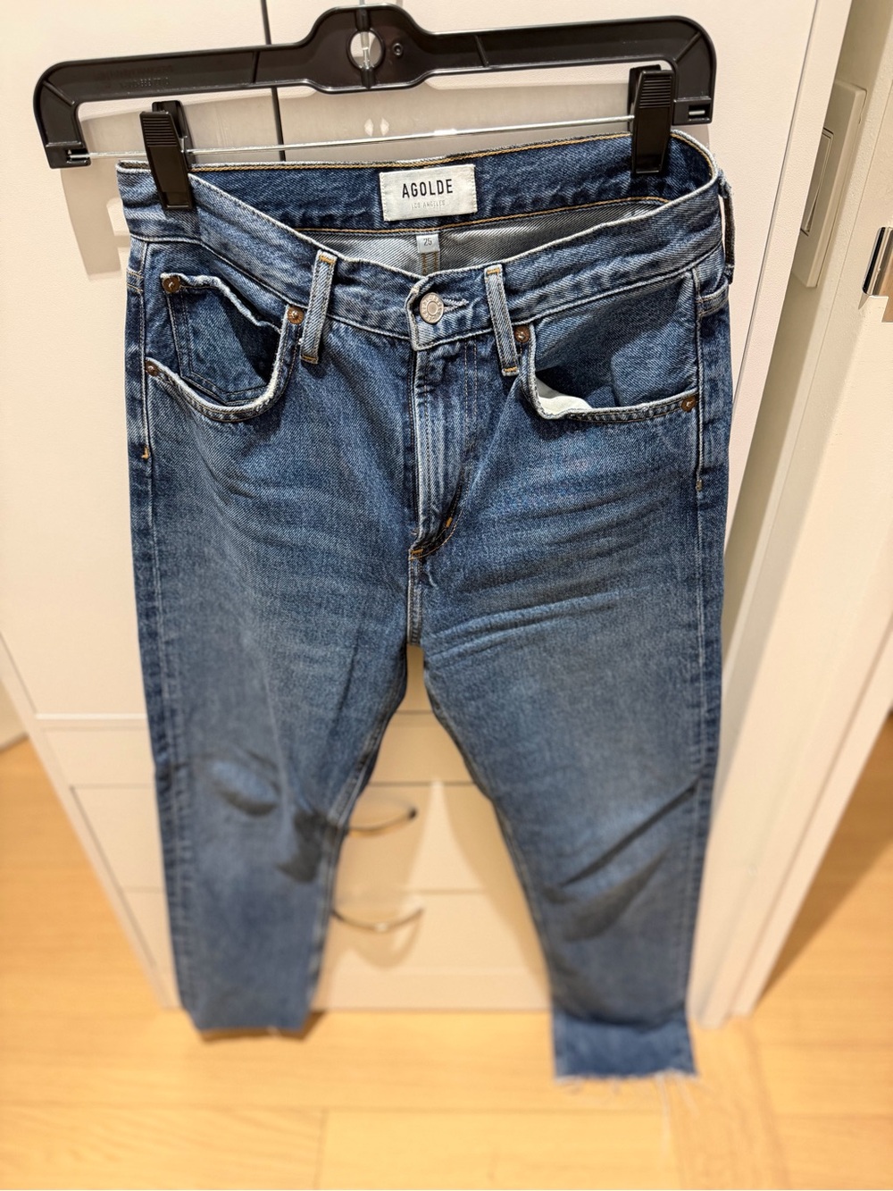 AGOLDE Women’s Blue Denim Jeans - Classic Mid Wash